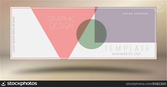Abstract geometric composition. layout for the cover, banner, brochure, poster. Layout of the designer packaging of the goods. An idea for creative design