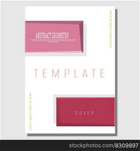 Abstract geometric composition. Template for a corporate design idea. The idea of a cover, book, poster, banner. Interior design, prints and decorations. Creative design template.