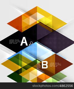 Abstract geometric concept. Modern business brochure or leaflet, flyer and cover template