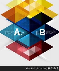 Abstract geometric concept. Modern business brochure or leaflet, flyer and cover template