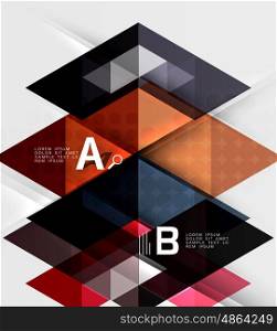 Abstract geometric concept. Modern business brochure or leaflet, flyer and cover template