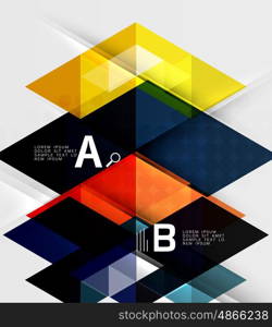 Abstract geometric concept. Modern business brochure or leaflet, flyer and cover template