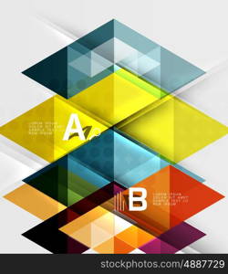 Abstract geometric concept. Modern business brochure or leaflet, flyer and cover template