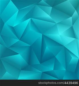 Abstract Geometric Cut Paper Blue Background