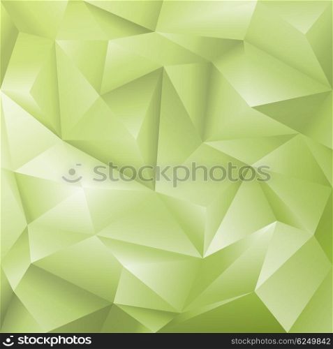 Abstract Geometric Cut Paper Green Background