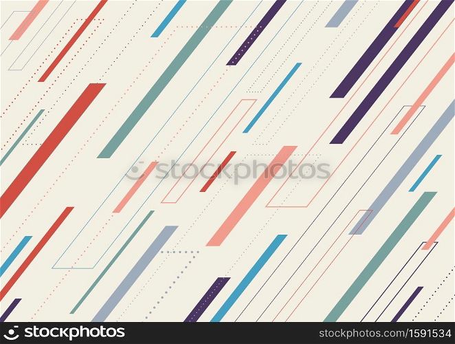 Abstract geometric dash lines diagonal pattern on white background. Modern stylish repeat geometry design. Vector illustration