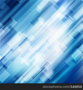 Abstract geometric diagonal blue lines overlap layer business shiny motion background technology concept. Vector illustration