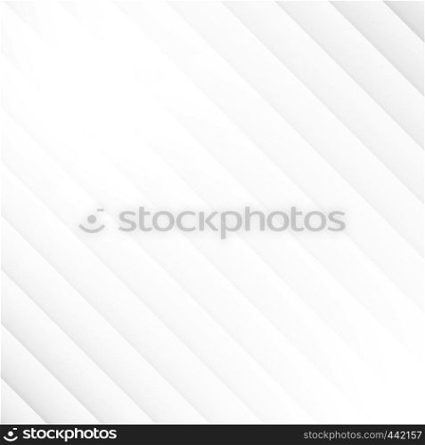 Abstract geometric diagonal pattern white and gray color background and texture. Vector illustration