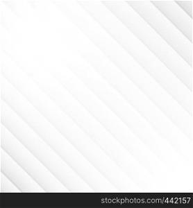 Abstract geometric diagonal pattern white and gray color background and texture. Vector illustration