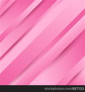 Abstract geometric diagonal pink background with gradient colors. Vector illustration
