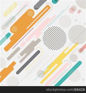 Abstract geometric dynamic element multicolor background, vector background