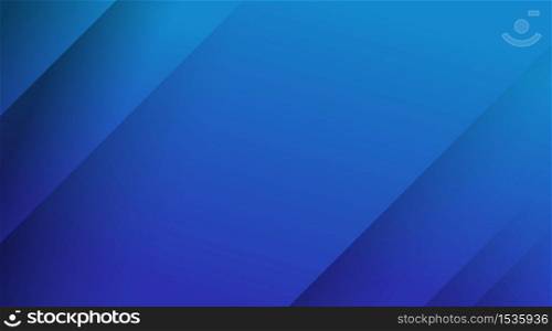 Abstract geometric dynamic oblique lines paper vector on blue gradient background