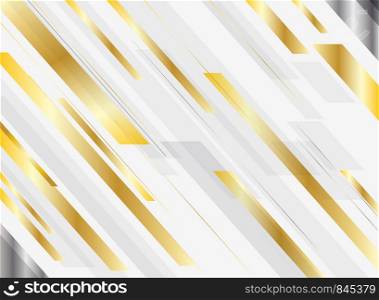 Abstract geometric gold gradient bright color shiny motion diagonally background luxury style. Template for brochure, print, ad, magazine, poster, website, magazine, leaflet, annual report. Vector corporate design
