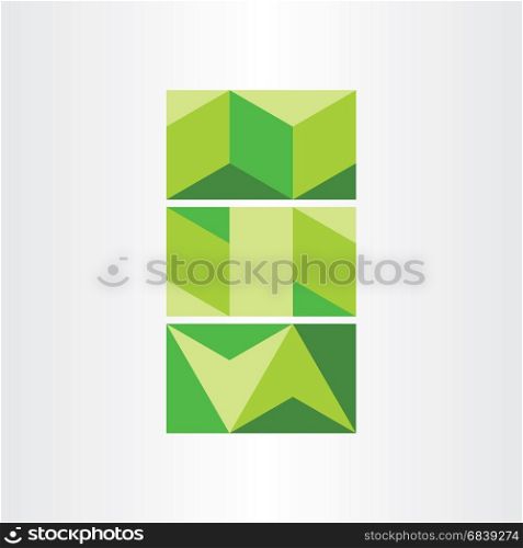 abstract geometric green background