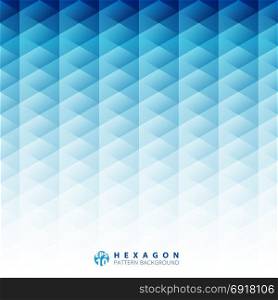 Abstract geometric hexagon pattern blue background, Creative design templates, Vector illustration