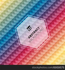 Abstract geometric hexagon pattern colorful background, Creative design templates, Vector illustration. Abstract geometric hexagon pattern colorful background, Creative