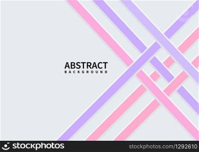 Abstract geometric lattice purple and pink diagonal modern Style on white Background with Space for Your Text. Vector illustration