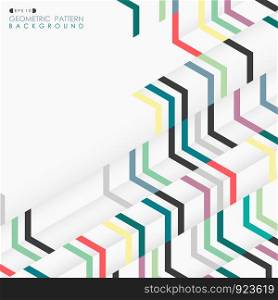 Abstract geometric layout pattern illusion colorful, vector eps10
