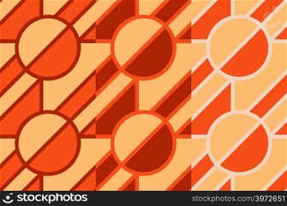 Abstract geometric lines and figures in pale colors. Set of vector seamless patterns for textile, prints, wallpaper, wrapping paper, web etc.