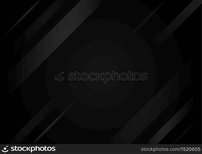 Abstract geometric lines on black background blank space for text vector illustration