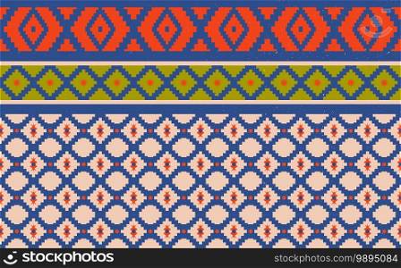 Abstract geometric native pattern seamless vector.Repeating geometric background.Modern design trendy concept for paper, cover, fabric, interior decor and other users.
