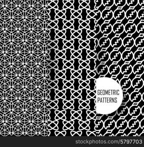 Abstract geometric pattern. Black and white texture.. geometric pattern in op art design. Black and white art.