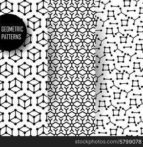 Abstract geometric pattern. Black and white texture.. geometric pattern in op art design. Black and white art.