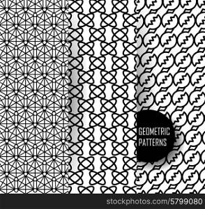 Abstract geometric pattern. Black and white texture.. geometric pattern in op art design. Black and white art.
