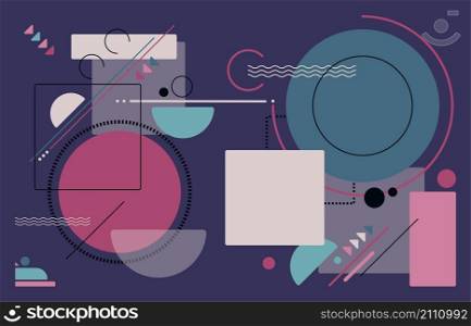 Abstract geometric pattern design of decorative artwork. Design background for simple style template. Illustration vector