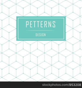 Abstract geometric pattern design with lines vector background.