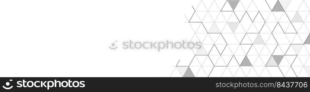 Abstract geometric pattern with a triangular shape pattern. Template for background, cover, banner and creative design. Flat style