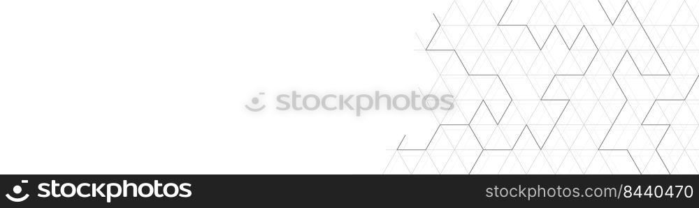 Abstract geometric pattern with a triangular shape pattern. Template for background, cover, banner and creative design. Flat style