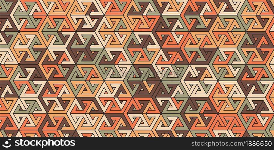 Abstract geometric pattern with polygonal shape. Colorful 3d background retro style