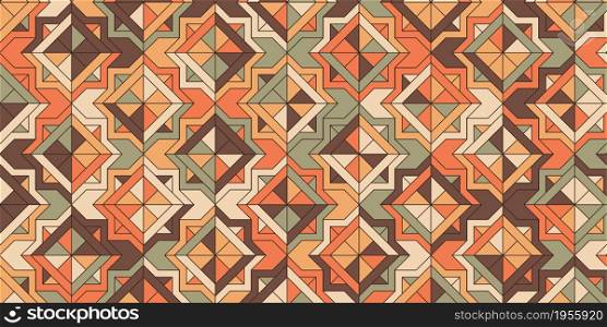 Abstract geometric pattern with polygonal shape. Colorful background retro style