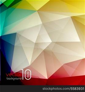 Abstract geometric polygonal shiny background for cover, poster, web design