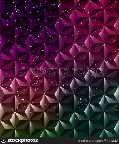 Abstract geometric polygonal shiny background for cover, poster, web design