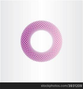 abstract geometric purple circle halftone background design