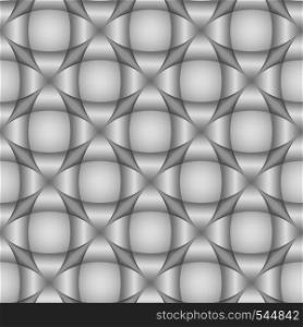 Abstract geometric seamless pattern. Light 3d background or wallpaper.Vector illustration.