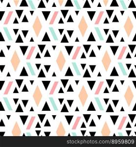 Abstract geometric seamless pattern vector image