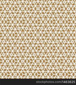 Abstract Geometric Seamless pattern .White lines on brown background.Silhouette lines with a large thickness. Abstract Geometric Seamless pattern .White lines on brown background