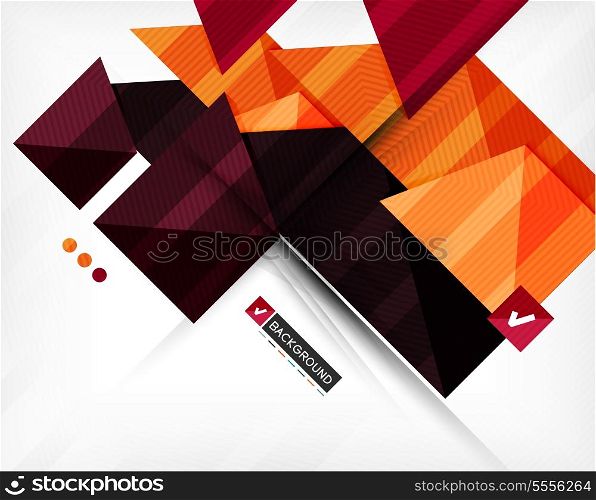 Abstract geometric shape composition