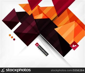 Abstract geometric shape composition