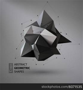Abstract geometric shape triangular Crystal. Vector illustration. Abstract geometric shape triangular Crystal. Vector illustration EPS10
