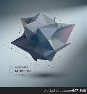 Abstract geometric shape triangular Crystal. Vector illustration. Abstract geometric shape triangular Crystal. Vector illustration EPS10