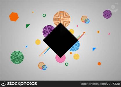 Abstract geometric shapes background illustration. Vector eps10