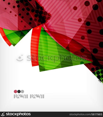 Abstract geometric shapes background - semicircle round glossy pieces in modern business composition