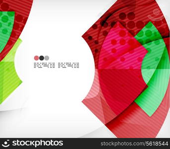 Abstract geometric shapes background - semicircle round glossy pieces in modern business composition