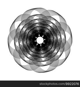 Abstract geometric spirograph background,vector illustration design