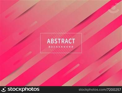 Abstract geometric striped pink line diagonal background with gradient colors. Vector illustration