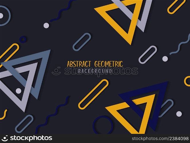 Abstract geometric template pattern design of minimal style artwork. Design of copy space background. Illustration vector